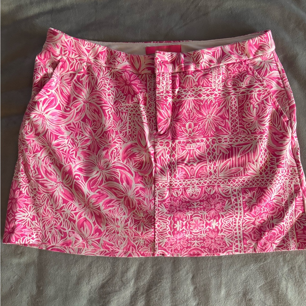 Lilly Pulitzer Collette Knit Rousseau Pink “Tulip to Tango” Skort